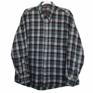 Boston Traders Button Down Plaid Shirt Western Country Cowboy Rodeo Size XL‎